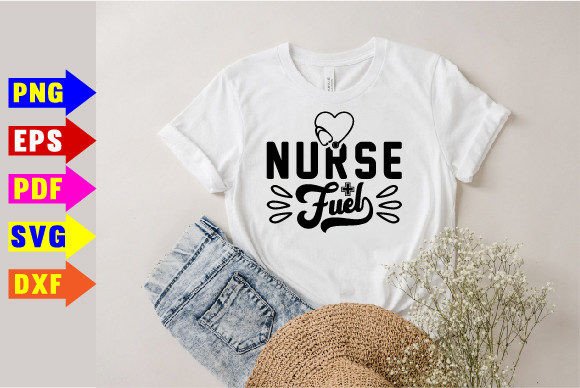 Nurse Fuel SVG: A Warm Retro Design for Meaningful Embroidery